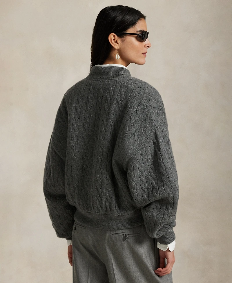 Polo Ralph Lauren Women's Cable Bomber Jacket