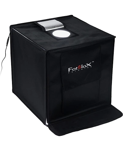 Fotodiox Pro 16x16" Led Studio-in-a-Box for Table Top Photography, Includes Folding Light Tent, Integrated Led Lights and 3 Backdrops