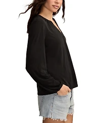 Lucky Brand Women's Sandwash Long Sleeve Top