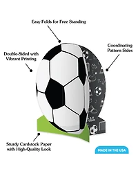 Freestanding 3D Soccer Centerpiece Table Decorations