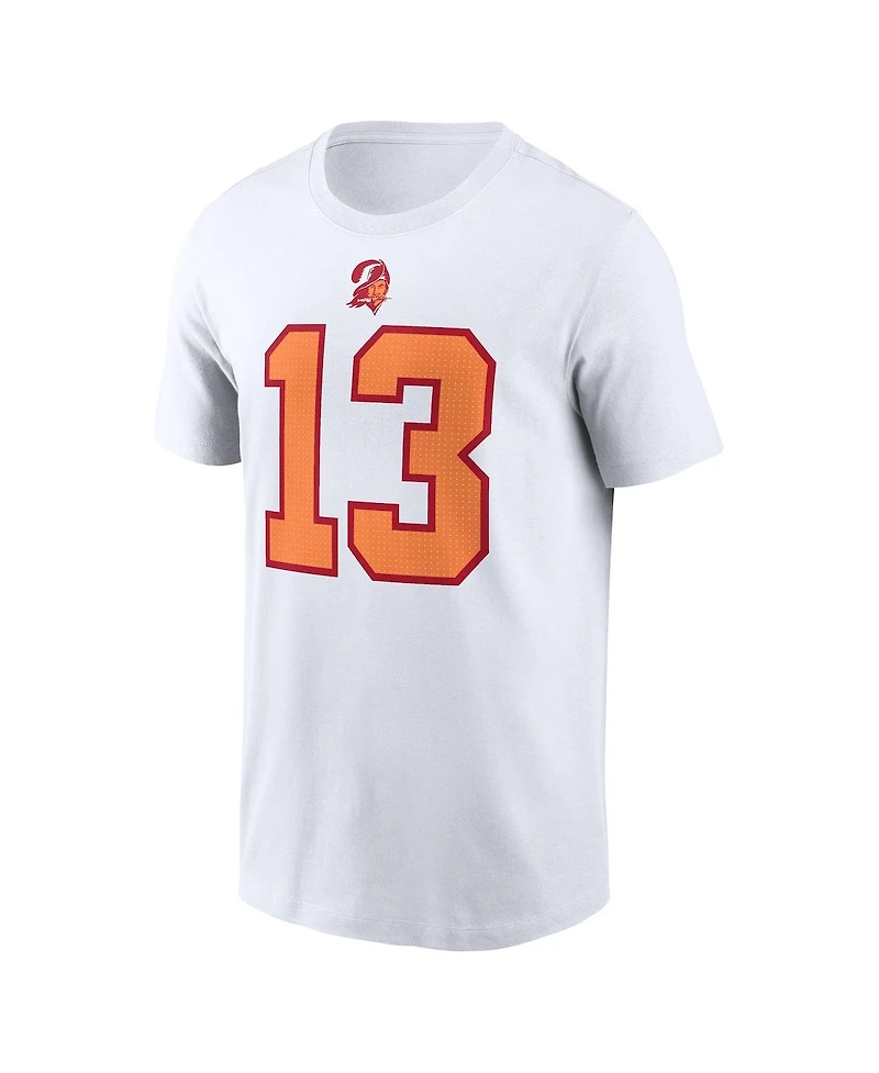 Nike Men's Mike Evans White '76 Tampa Bay Buccaneers 50th Season Name Number T-Shirt