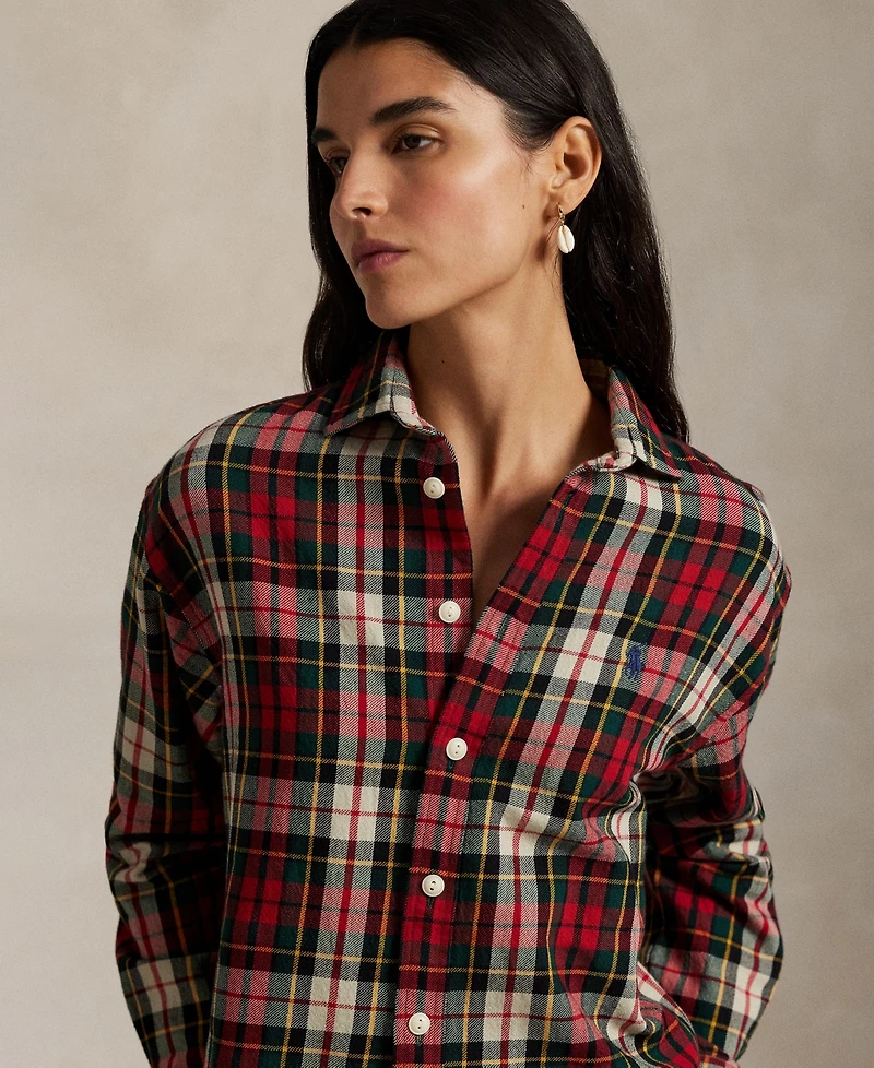 Polo Ralph Lauren Women's Plaid Long Sleeve Shirt