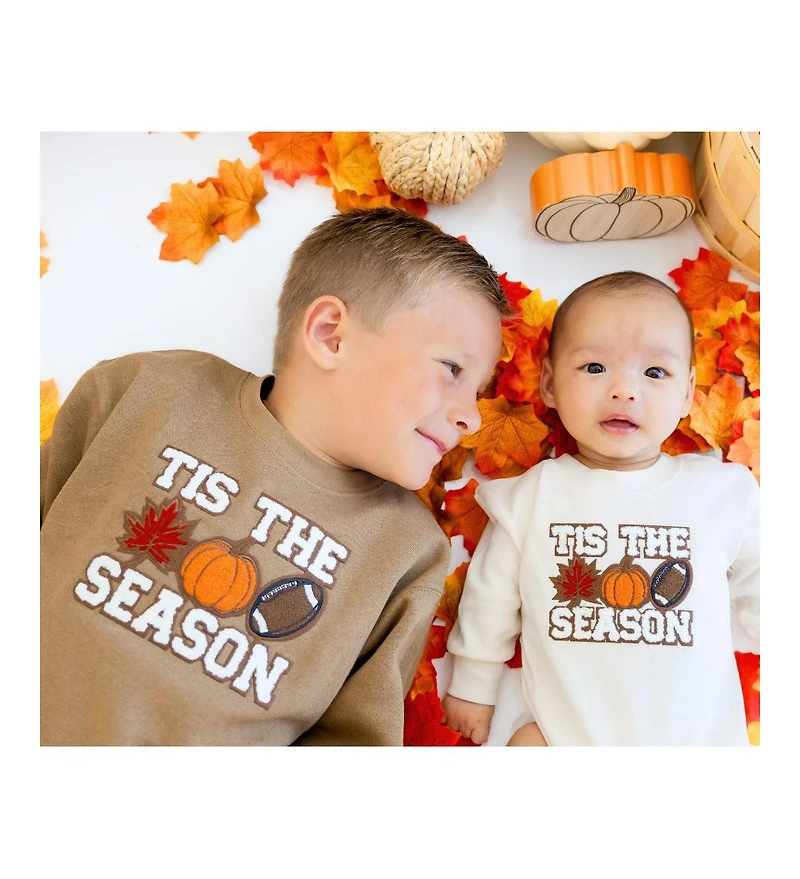 Sweet Wink Little and Big Boys Tis The Season Pumpkin Patch Sweatshirt