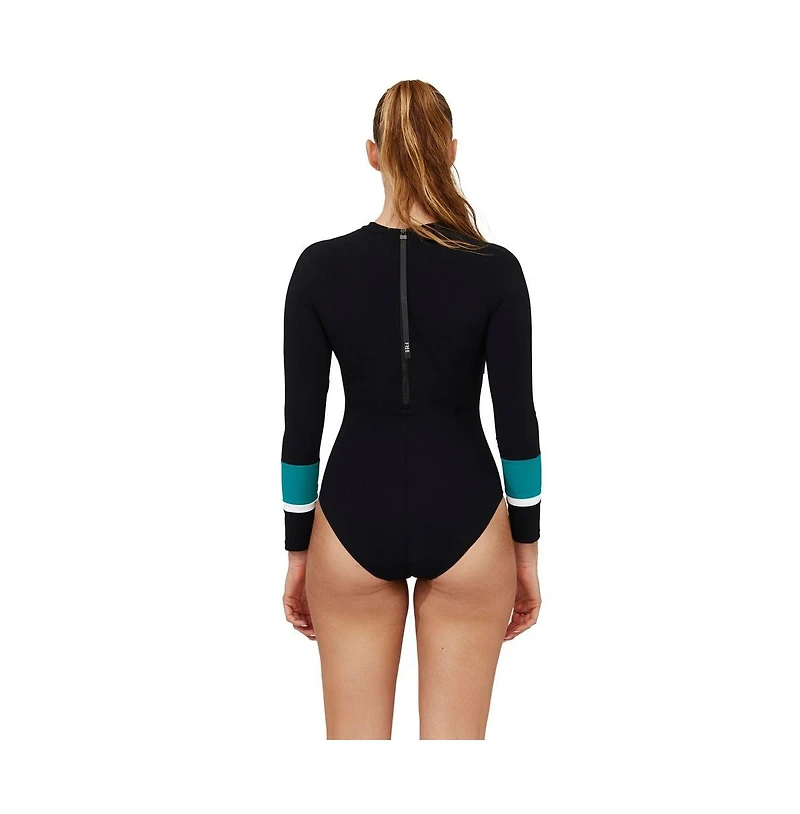 Free Sport by gottex Women's Aqua Chic Long Sleeve One Piece
