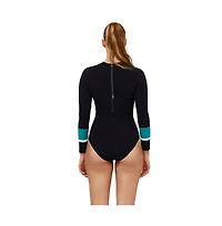 Free Sport by gottex Women's Aqua Chic Long Sleeve One Piece