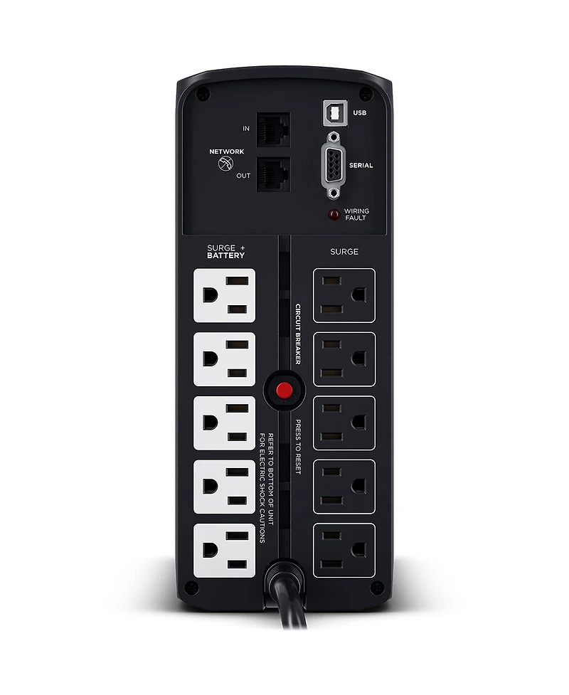 CyberPower Pfc Sinewave Computer Battery Backup, 850VA 510W Ups, 10 Outlets