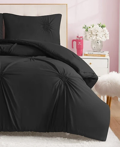 Juicy Couture Amora Gathered Heart 2-Pc. Comforter Set, Twin/Twin Xl