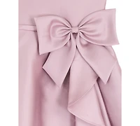Rare Editions Toddler and Little Girls Mikado Cascade Bow Dress