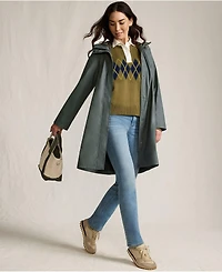 Lands' End Women's Squall Waterproof Slicker Raincoat