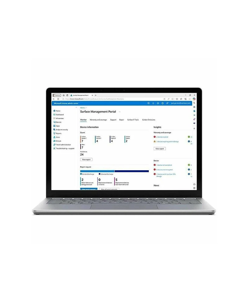 Microsoft Surface Laptop 6 15" Touchscreen, Intel Core Ultra 5-135H 1.7GHz, 8GB Ram, 256GB Ssd, Windows 11 Pro, Platinum