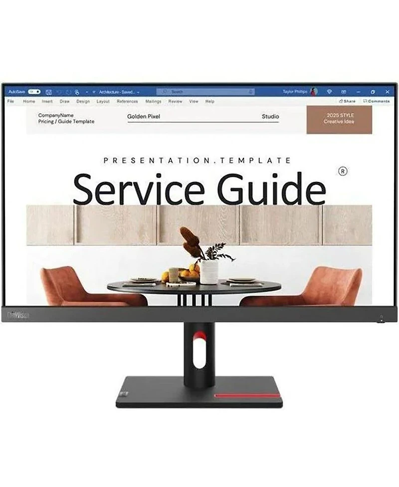 Lenovo ThinkVision S24i-30 23.8" 16:9 Full Hd 100Hz Ips Wled Monitor, Raven Black