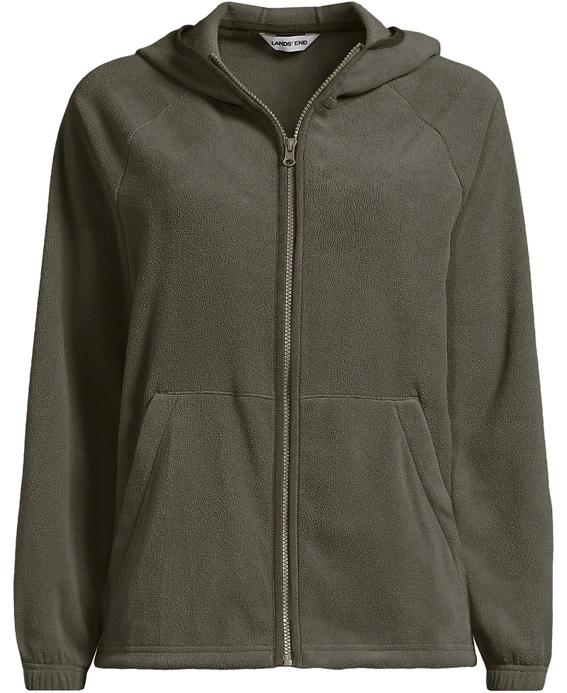 Lands' End Women's Anyweather RainDefense Fleece Full Zip Jacket