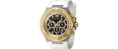 Technomarine Men's Tm-224019 Manta Quartz Chronograph Gold, Black Dial Watch