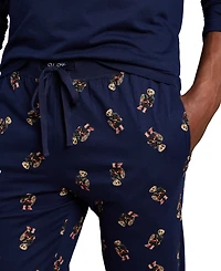 Polo Ralph Lauren Men's 2-Piece Long Sleeve Crew T-Shirt and Joggers Pajama Set