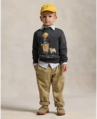 Polo Ralph Lauren Toddler and Little Boys Bear Heathered Fleece Sweatshirt