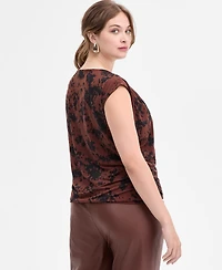 I.n.c. International Concepts Plus Boat-Neck Top, Macy's Exclusive