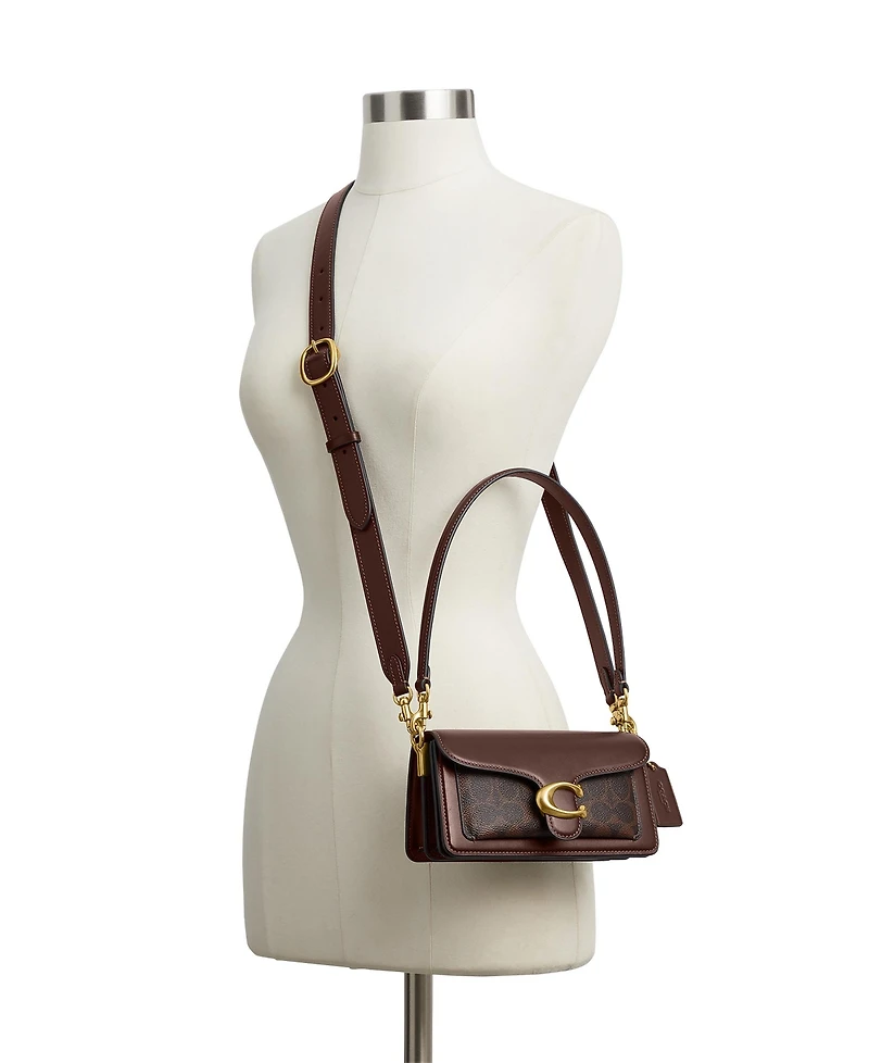 Coach Tabby Small Canvas Signature Shoulder Bag 20