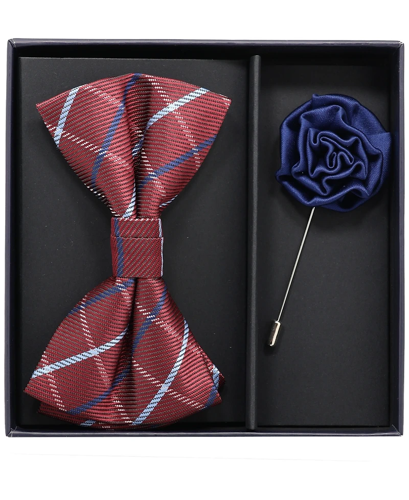 Ben Sherman Men's 2-Piece Bow Tie and Lapel Pin Box Set