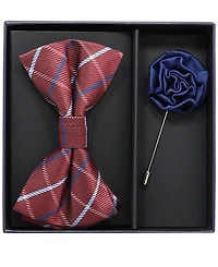 Ben Sherman Men's 2-Piece Bow Tie and Lapel Pin Box Set
