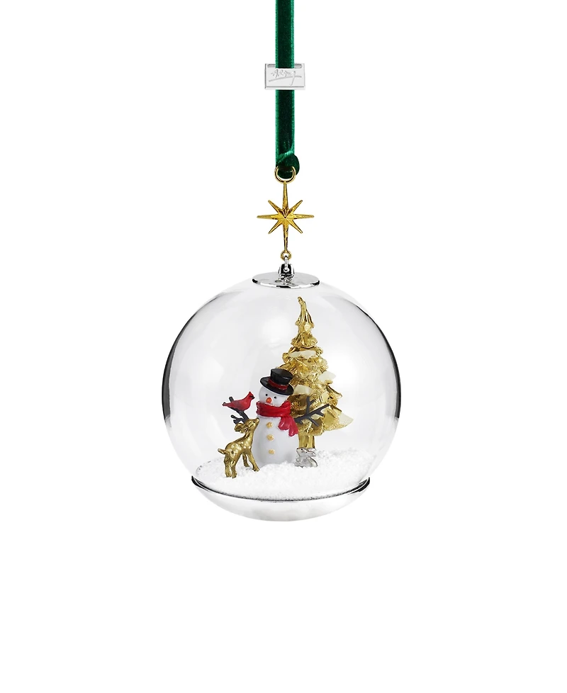 Michael Aram Snowman and Forest Friends Snow Globe Ornament