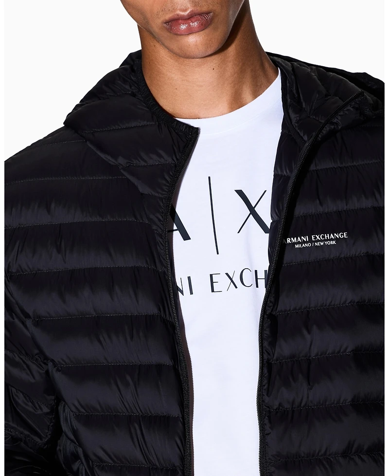 A|X Armani Exchange Men's Milan Ny Down Packable Jacket