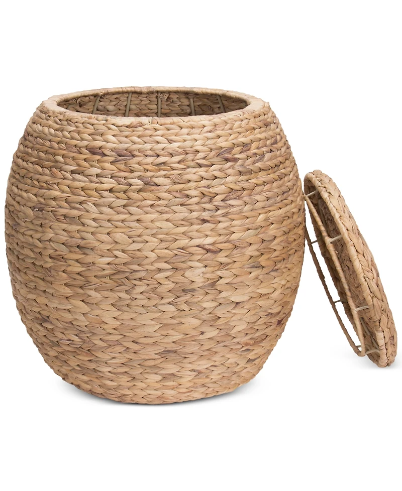 Household Essentials Large Water Hyacinth Storage Basket