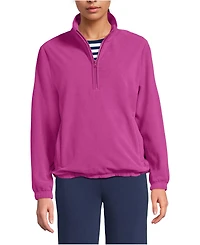 Lands' End Women's Anyweather RainDefense Fleece Quarter Zip Pullover