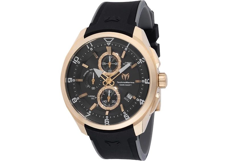 Technomarine Men's Tm- Ocean Quartz Black Dial Watch