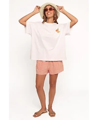 Petal and Pup Women's Emilia Short Set - Aperol Orange