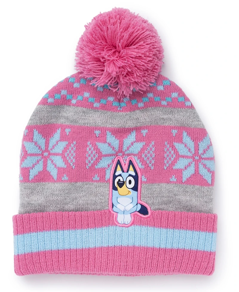 Bluey Toddler Girls 2-Piece Bluey Beanie and Mitten Set
