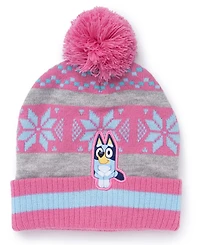 Bluey Toddler Girls 2-Piece Bluey Beanie and Mitten Set