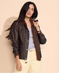 Lands' End Women's Waxed Cotton Barn Jacket