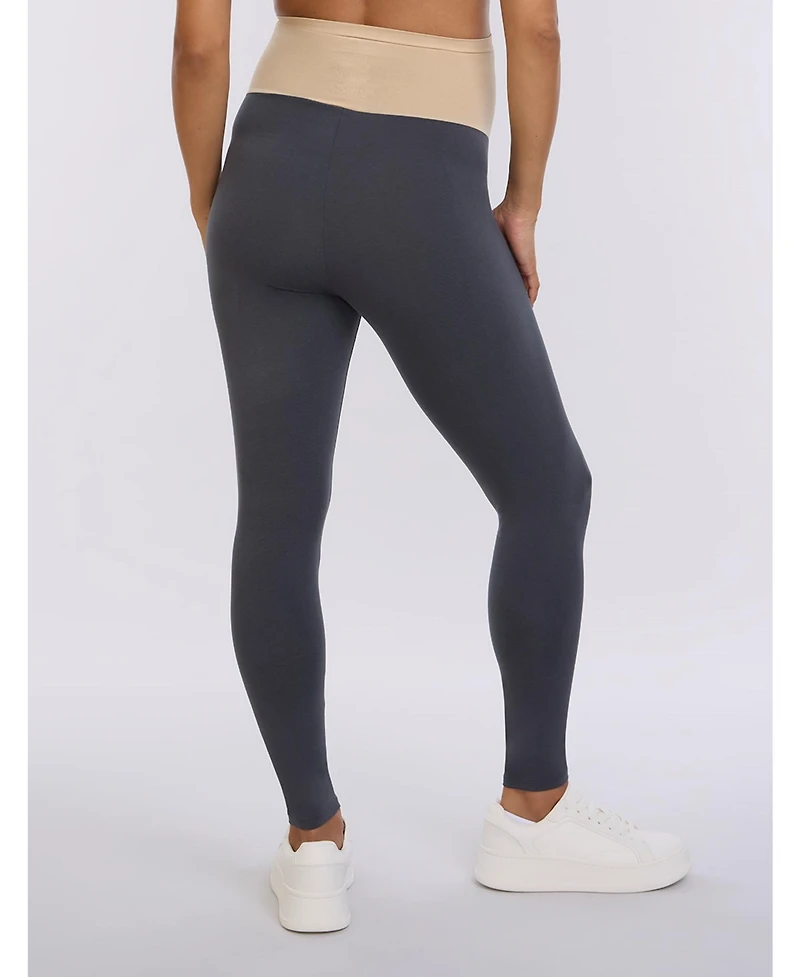 Motherhood Maternity Women's Essential Stretch Secret Fit Over the Belly Leggings