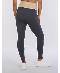Motherhood Maternity Women's Essential Stretch Secret Fit Over the Belly Leggings