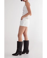 Nasty Gal Women's Studded Denim Shorts