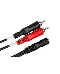 Hosa Technology 6" Stereo 3.5mm Female to Two Rca Male Y-Cable