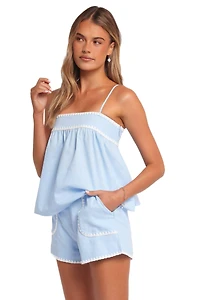 Petal and Pup Women's Lila Short Set - Blue