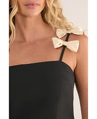 Nasty Gal Women's Contrast Bow Tailored Top