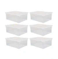 Basicwise Plastic Storage Container, Shoe box