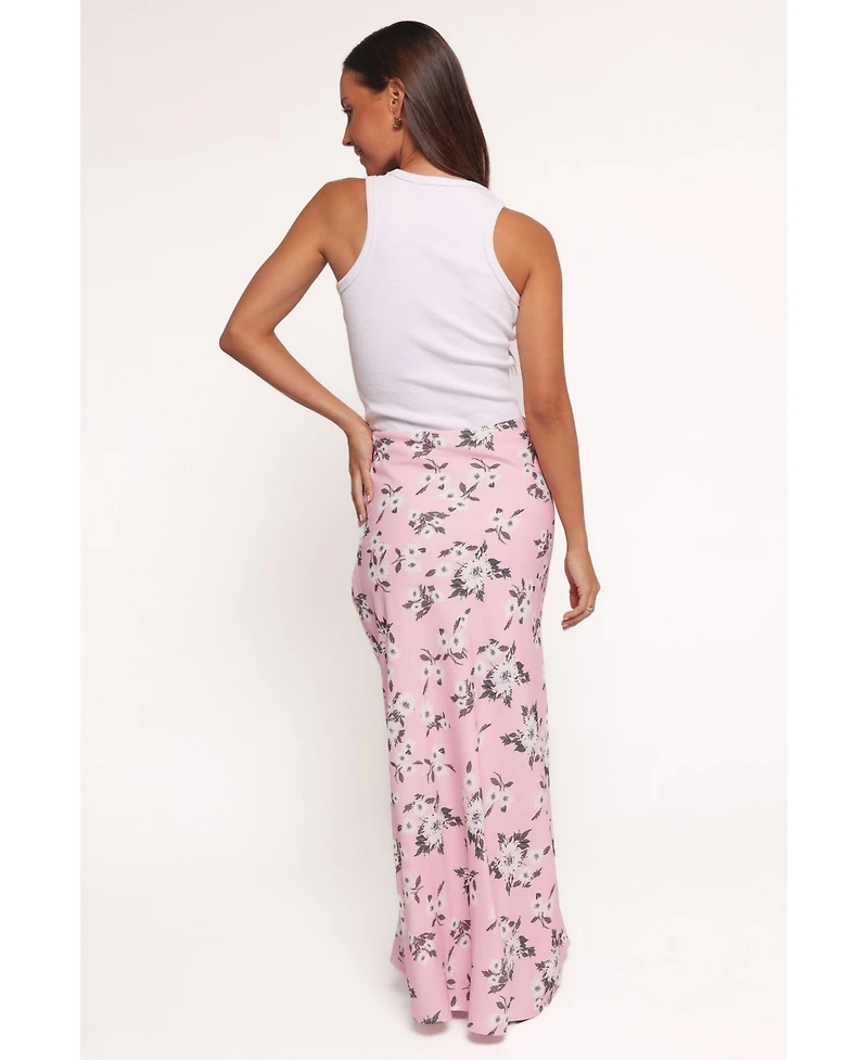 Petal and Pup Women's Evie Maxi Skirt - Pink Floral