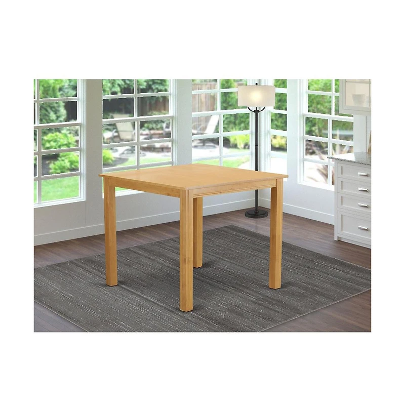 East West Furniture CAFE3-oak-c 3 Pc counter height Dining room set-pub Table and 2 counter height stool