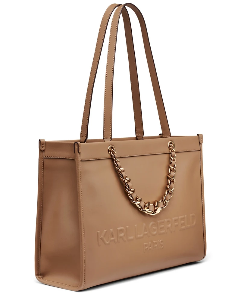 Karl Lagerfeld Paris Savoie Large Leather Tote Bag