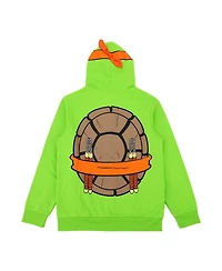 Teenage Mutant Ninja Turtles Michelangelo Long Sleeve Men's Green Cosplay Hoodie-xl