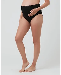 Ripe Maternity Comfortable Organic Cotton Full Briefs Black