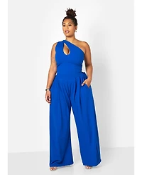 Rebdolls Plus Wide Pleated Leg Pants w. Pockets