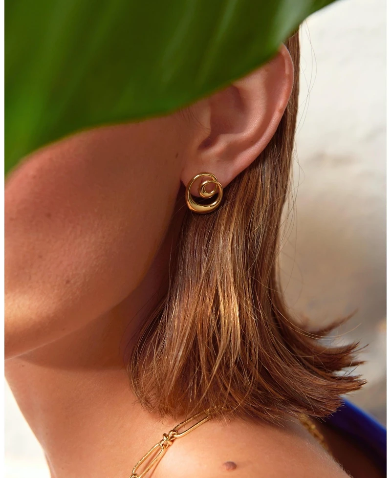 Ottoman Hands Dalia Twist Stud Earrings