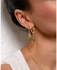 Ottoman Hands Northern Star Hoop Earrings
