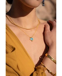Ottoman Hands Alara Evil Eye Pendant Necklace