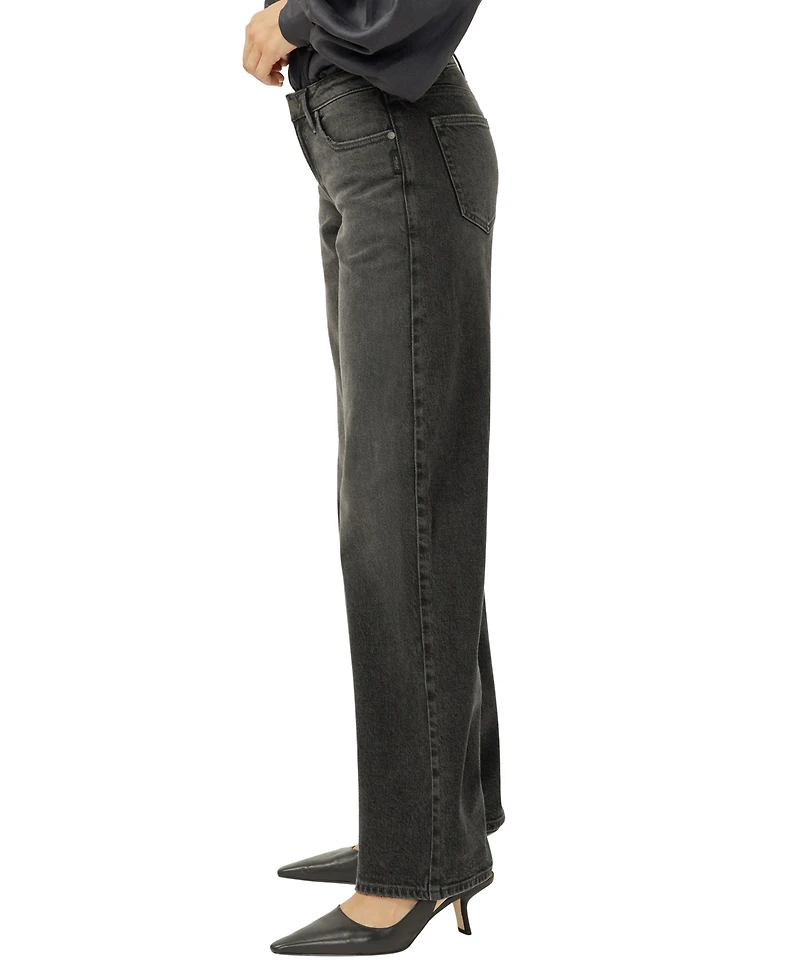 Silver Jeans Co. Women's Loose & Low Rise Straight Leg