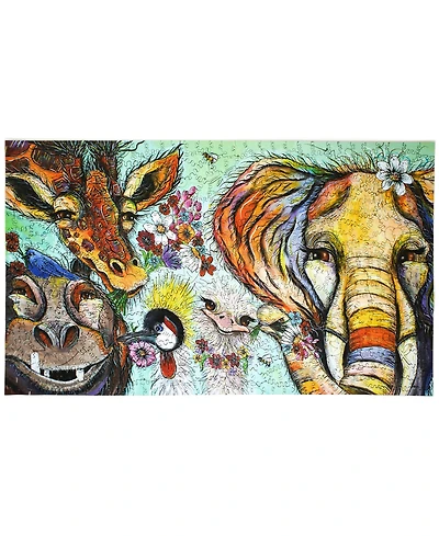 AreYouGame.com Wooden Jigsaw Puzzle It's A Jungle Out There, 599 Pieces